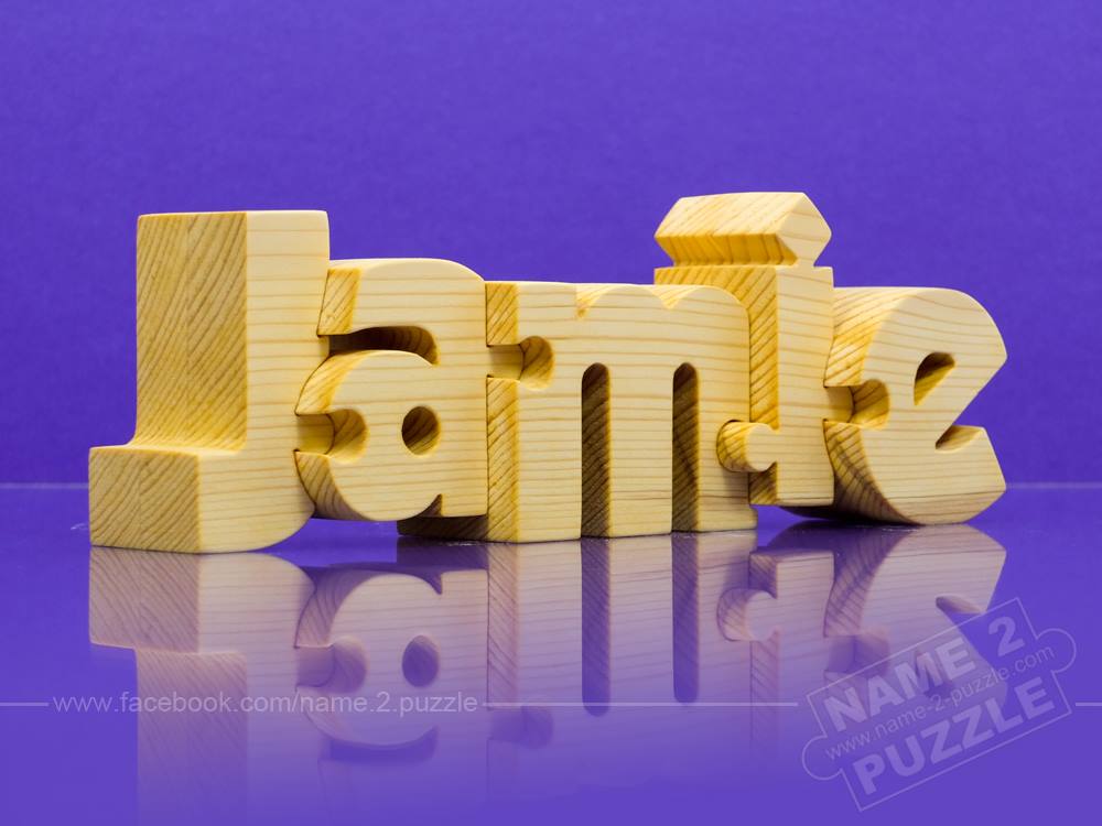 Wooden name puzzles