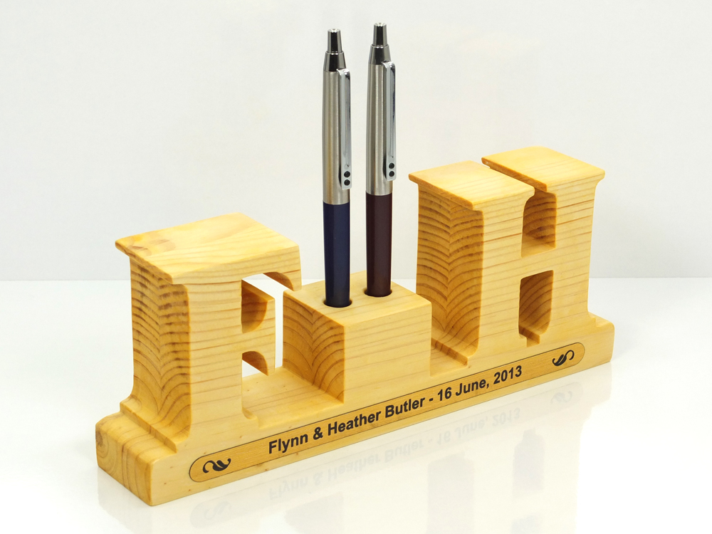 wooden pen holders