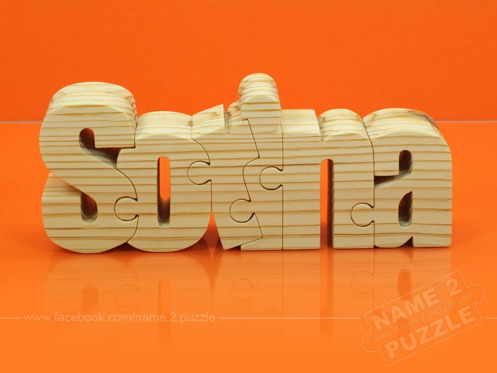 Wooden Name Puzzle Color